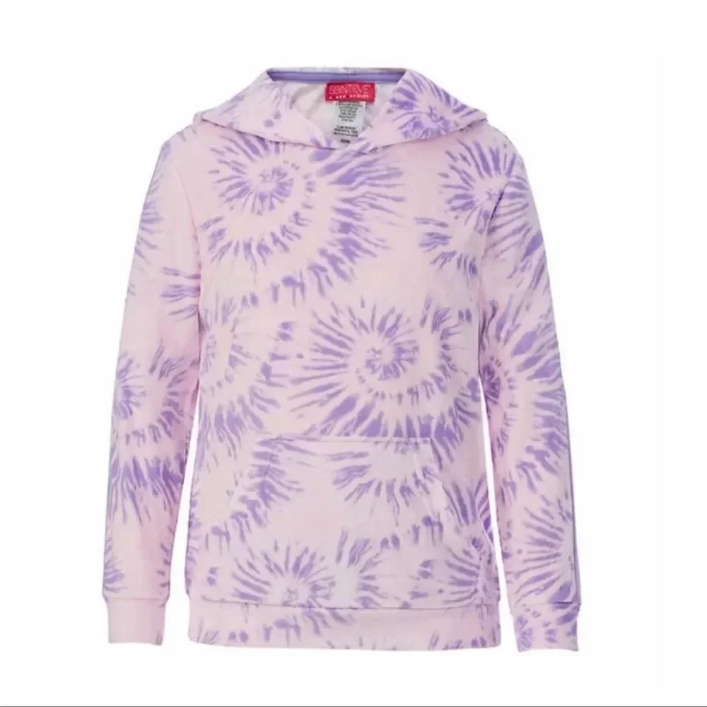 #4 Saint Eve Youth 3-piece Set, Pink & purple size Medium 10/12 Pajamas Tie Dye